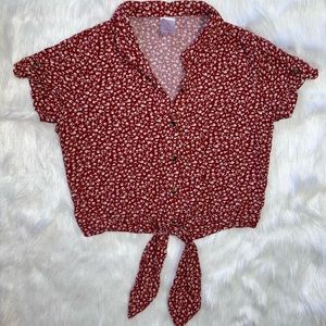 Tie Front Blouse | Button up | Fall Time Blouse